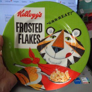 Vintage Kellogg's Frosted Flakes Tony the Tiger Dinner Plate 8"